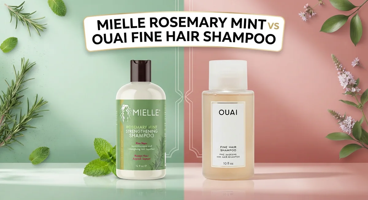 Mielle Rosemary Mint vs Ouai Fine Hair Shampoo